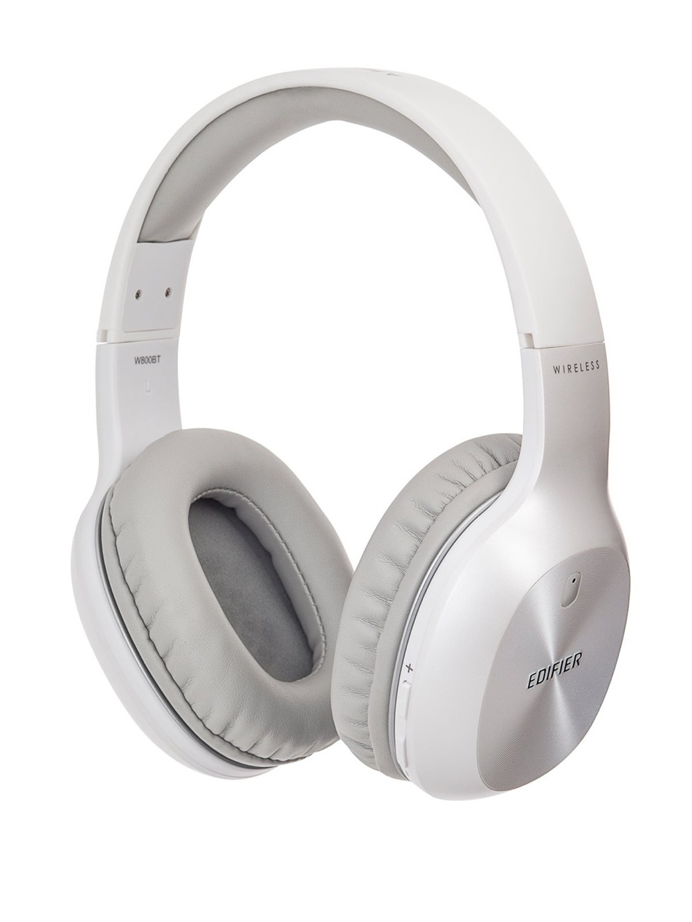 Edifier Wireless Over-Ear Headphones — White and Light Gray (W800BT)